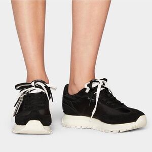 MARC JACOBS  The Jogger Black Suede Leather Sneakers Size 9 EUC!